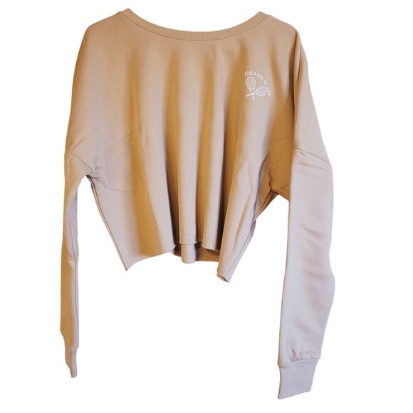 Abound Gran Slam tan cropped sweatshirt NWT - Picture 1 of 4